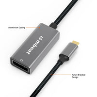 mbeat Elite USB-C to Display Port Adapter - Space Grey Kings Warehouse 