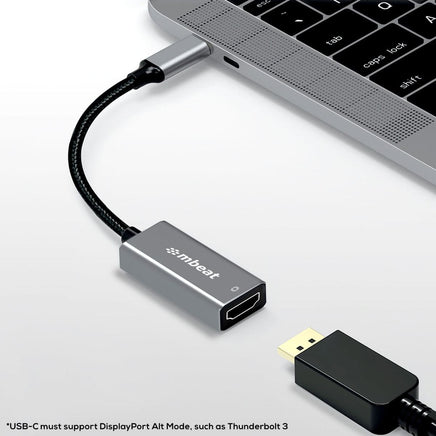 mbeat Elite USB-C to HDMI Adapter - Space Grey Appliances Kings Warehouse 
