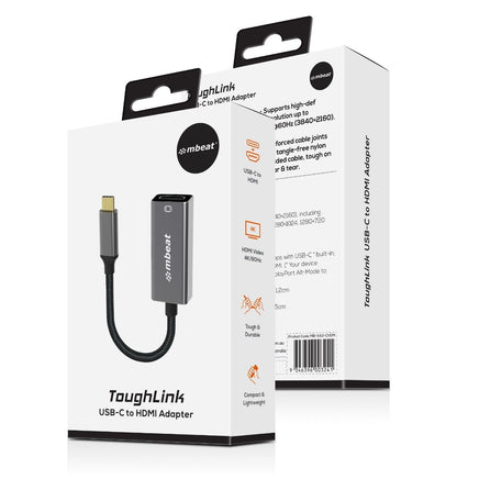 mbeat Elite USB-C to HDMI Adapter - Space Grey Appliances Kings Warehouse 