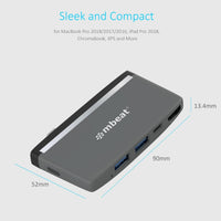 mbeat Essential Pro 5-in-1 USB- C Hub ( 4K HDMI Video, USB-C PD Pass Through Charging, USB 3.0 x 2, USB-C x 1) Afterpay Day: Trending Tech Kings Warehouse 