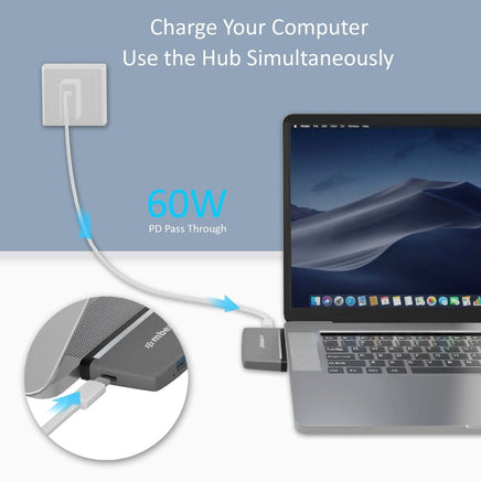 mbeat Essential Pro 5-in-1 USB- C Hub ( 4K HDMI Video, USB-C PD Pass Through Charging, USB 3.0 x 2, USB-C x 1) Afterpay Day: Trending Tech Kings Warehouse 