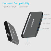 mbeat Essential Pro 5-in-1 USB- C Hub ( 4K HDMI Video, USB-C PD Pass Through Charging, USB 3.0 x 2, USB-C x 1) Afterpay Day: Trending Tech Kings Warehouse 