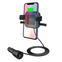 mbeat Gorilla Power 10W Wireless Car Charger With 2.4A USB Charging, Air Vent Clip & Windshield Stand Afterpay Day: Trending Tech Kings Warehouse 