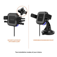 mbeat Gorilla Power 10W Wireless Car Charger With 2.4A USB Charging, Air Vent Clip & Windshield Stand Afterpay Day: Trending Tech Kings Warehouse 
