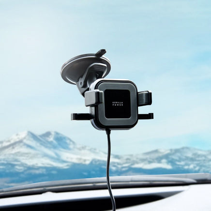 mbeat Gorilla Power 10W Wireless Car Charger With 2.4A USB Charging, Air Vent Clip & Windshield Stand Afterpay Day: Trending Tech Kings Warehouse 