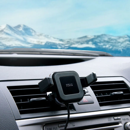 mbeat Gorilla Power 10W Wireless Car Charger With 2.4A USB Charging, Air Vent Clip & Windshield Stand Afterpay Day: Trending Tech Kings Warehouse 