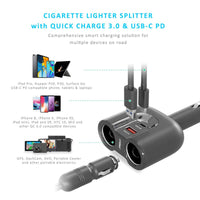 mbeat Gorilla Power Dual Port USB-C & QC 3.0 Car Charger Electronics Kings Warehouse 