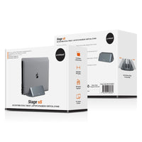 mbeat Stage S5 Adjustable Dual Bay Tablet, Laptop and MacBook Vertical Stand Afterpay Day: Furniture Frenzy Kings Warehouse 