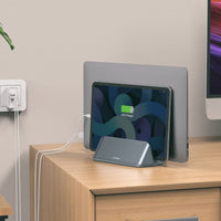 mbeat Stage S5 Adjustable Dual Bay Tablet, Laptop and MacBook Vertical Stand Afterpay Day: Furniture Frenzy Kings Warehouse 