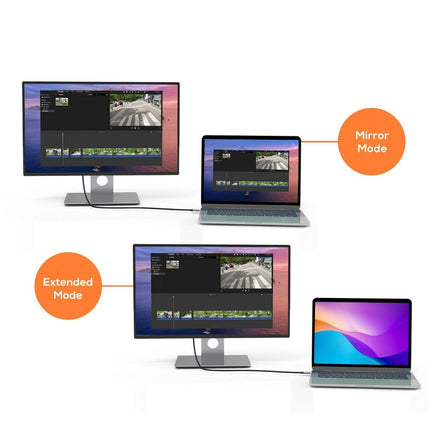 mbeat Tough Link 1.8m 4K USB-C to Display Port Cable - Space Grey Electronics Kings Warehouse 