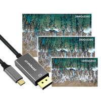 mbeat Tough Link 1.8m 4K USB-C to Display Port Cable - Space Grey Electronics Kings Warehouse 