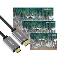 mbeat Tough Link 1.8m 4K/60Hz Display Port to HDMI Cable - Space Grey Appliances Kings Warehouse 