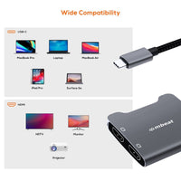 mbeat Tough Link USB-C to Dual 4K HDMI Adapter - Space Grey Gift & Novelty Kings Warehouse 