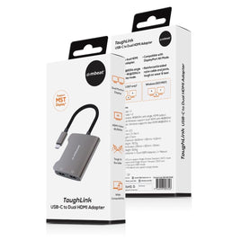 mbeat Tough Link USB-C to Dual 4K HDMI Adapter - Space Grey Gift & Novelty Kings Warehouse 