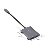 mbeat Tough Link USB-C to Dual 4K HDMI Adapter - Space Grey Gift & Novelty Kings Warehouse 