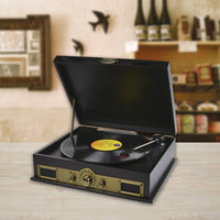 mbeat Vintage Wood Turntable with Bluetooth Speaker, AM/FM Radio Audio & Video Kings Warehouse 