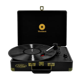 mbeat Woodstock Black Retro Turntable Audio & Video Kings Warehouse 