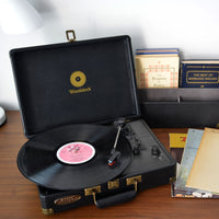 mbeat Woodstock Black Retro Turntable Audio & Video Kings Warehouse 