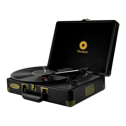 mbeat Woodstock Black Retro Turntable Audio & Video Kings Warehouse 