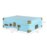 mbeat Woodstock II Sky Blue Retro Bluetooth (TX/RX) Turntable Audio & Video Kings Warehouse 