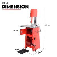 Meat Cutting Band Saw 10" meat mincer Bandsaw Sausage Filler Slicer Grinder Home & Garden Kings Warehouse 