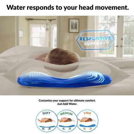Mediflow Luxurious Memory Foam Water Pillow 46 x 66 cm Home & Garden Kings Warehouse 