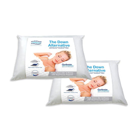 Mediflow Twin Pack Adjustable Floating Comfort Down Alternative Waterbase Pillows Home & Garden Kings Warehouse