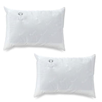 Mediflow Twin Pack Adjustable Floating Comfort Down Alternative Waterbase Pillows Kings Warehouse 