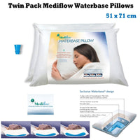 Mediflow Twin Pack Adjustable Waterbase Pillows Kings Warehouse 