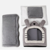 Medium Dog House Bed Portable Cat Bed Removable Cushion Cat Cave, Foldable Pets Puppy Kitten Rabbit cat supplies Kings Warehouse 