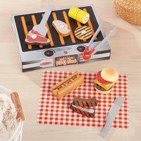 Melissa & Doug Wooden Grill & Serve BBQ Set Kings Warehouse 