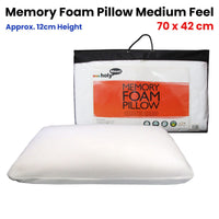 Memory Foam Pillow Medium Feel Home & Garden Kings Warehouse 