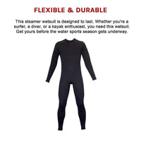 Mens Steamer Wetsuit Long Sleeve/Leg 3mm Neoprene Wet Suit - Extra Large Kings Warehouse 