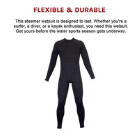 Mens Steamer Wetsuit Long Sleeve/Leg 3mm Neoprene Wet Suit - Large Kings Warehouse 