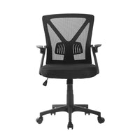 Mesh Office Chair Mid Back Black Furniture Kings Warehouse 