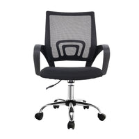 Mesh Office Chair Mid Back Black Furniture Kings Warehouse 