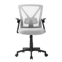 Mesh Office Chair Mid Back Grey Furniture Kings Warehouse 