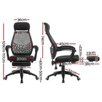 Mesh Office Chair Recliner Black Furniture Kings Warehouse 