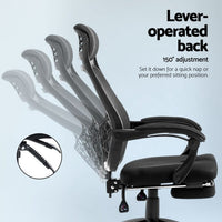 Mesh Office Chair Recliner Black Furniture Kings Warehouse 