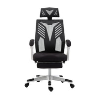 Mesh Office Chair Recliner Black White Furniture Kings Warehouse 