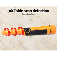 Metal Detector 40MM Sensitive Handheld Pinpointer Waterproof Automatic Hunter Orange Outdoor Kings Warehouse 