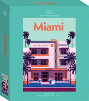 Miami Travel Poster 500 Piece Puzzle