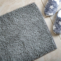 Microfiber Shower & Bathroom Bath Mat Non Slip Soft Pile Design (Beige) EOFY Kings Warehouse 