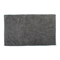 Microfiber Shower & Bathroom Bath Mat Non Slip Soft Pile Design (Dark Grey) EOFY Kings Warehouse 