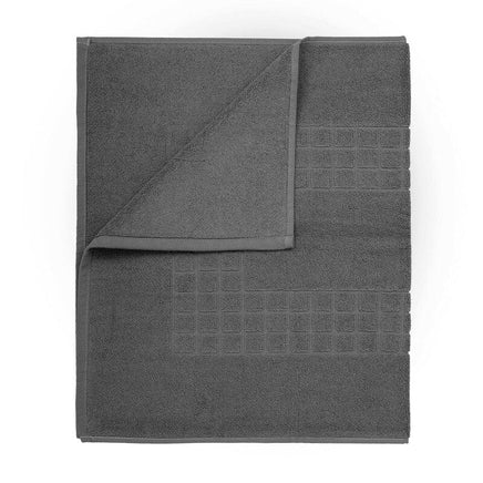Microfiber Soft Non Slip Bath Mat Check Design (Anthrazit) EOFY Kings Warehouse 