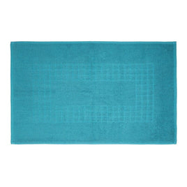Microfiber Soft Non Slip Bath Mat Check Design (Petrol) EOFY Kings Warehouse 