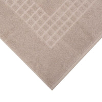 Microfiber Soft Non Slip Bath Mat Check Design (Taupe) EOFY Kings Warehouse 