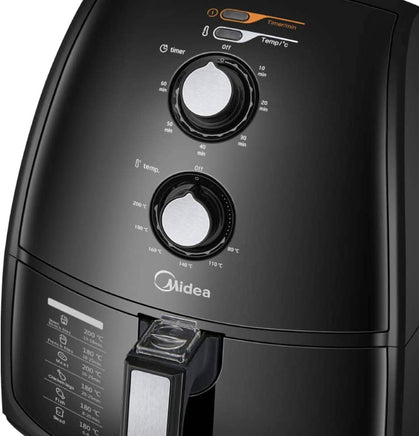 Midea 4L 1500W Multi-functional Air Fryer - Black Appliances Kings Warehouse 