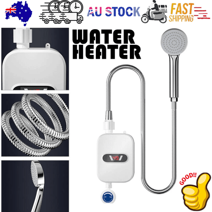Mini Electric Instant Tankless Hot Water Heater Under Sink Shower Water System Tools Kings Warehouse 