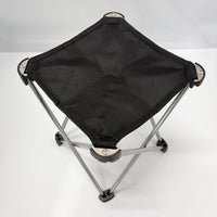 Mini Portable Outdoor Folding Stool Camping Fishing Picnic Chair Seat 80kg Black Outdoor Kings Warehouse 